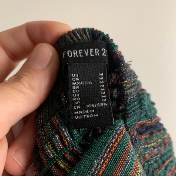 Cute green striped bralette/crop - Picture 4 of 4